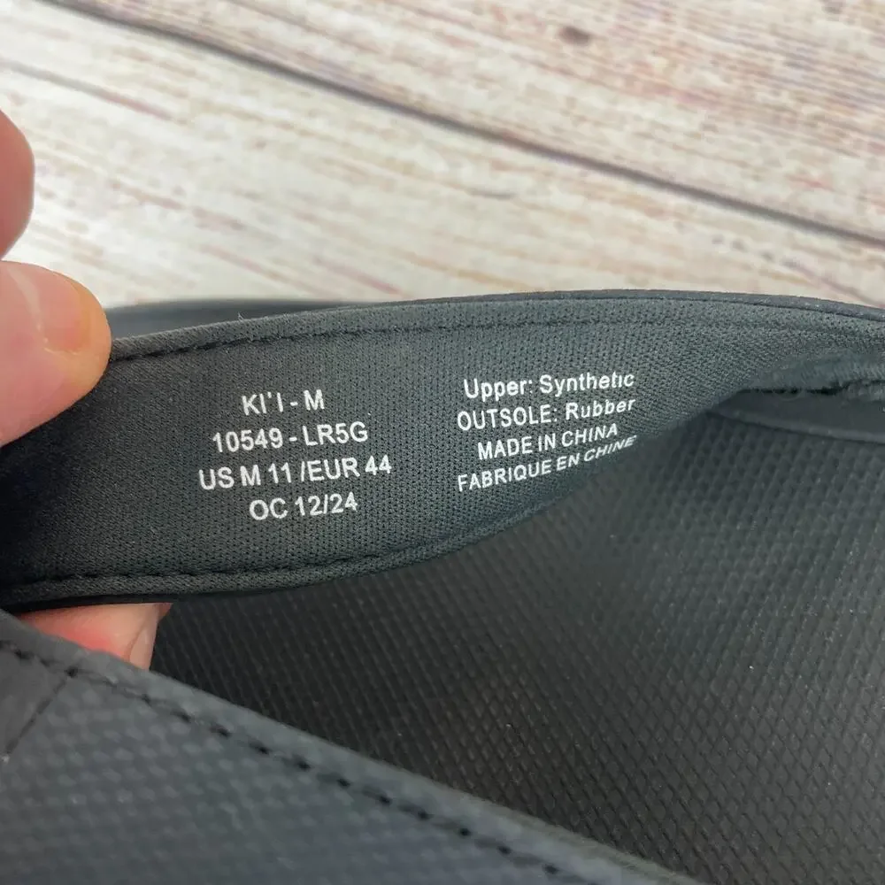 OluKai Ki'i Mens Sz 11 Beach Flip Flops Sandals Black